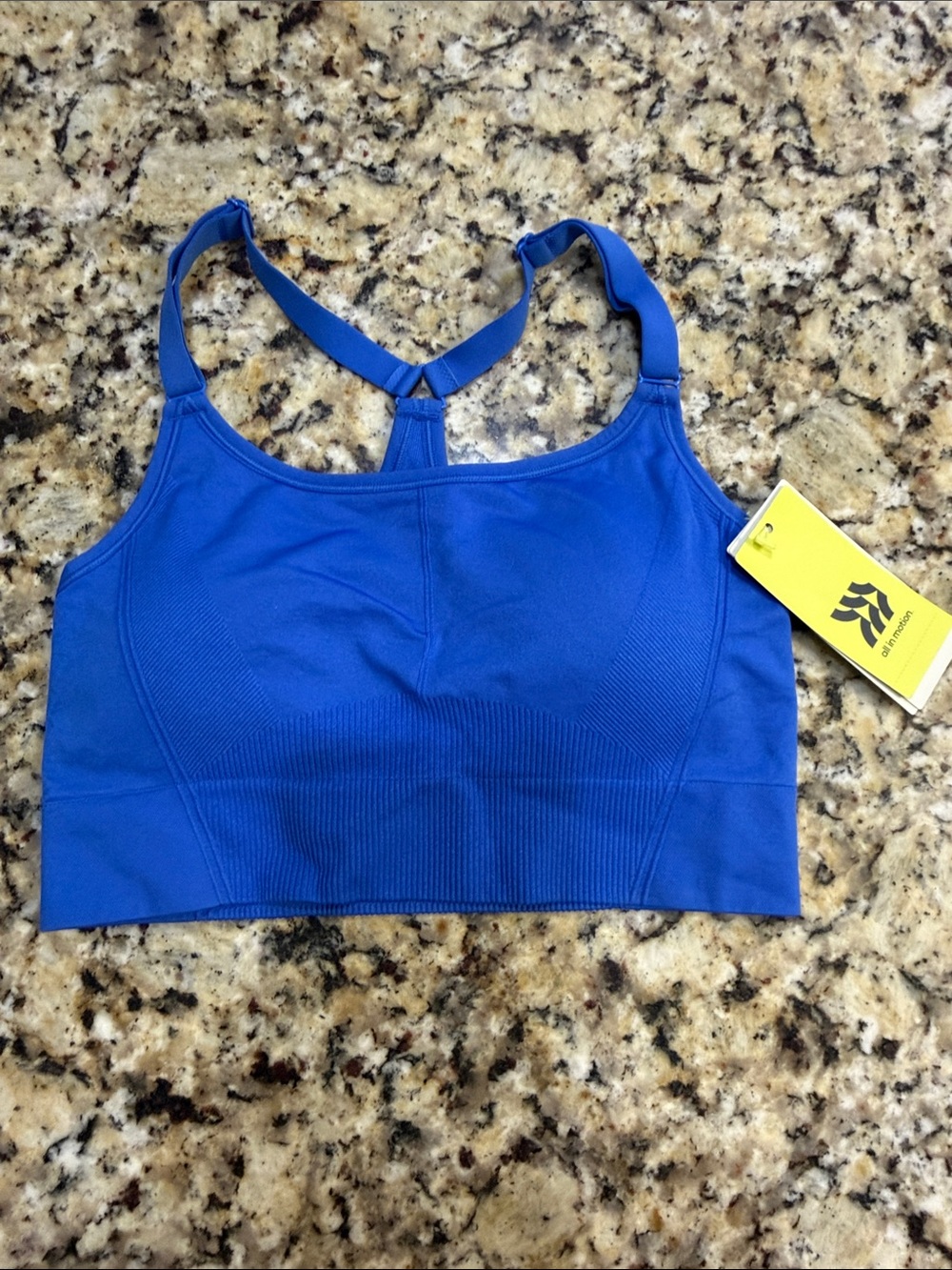 all in motion Royal Blue T-Back Supportive Sports Bra